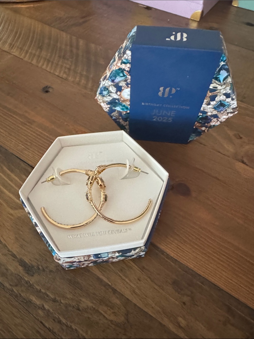 Gold-Tone Hoop Earrings - June 2025 Bomb Party Collection
